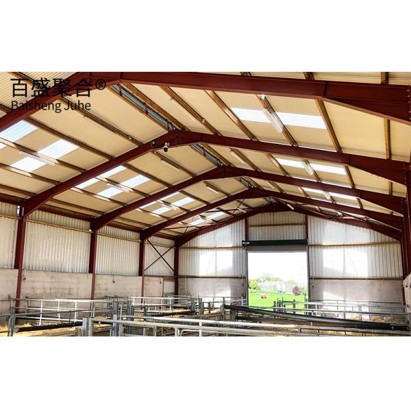 Single Steel Sheet Roofing Wall Customized Horse Stable Construction Building by