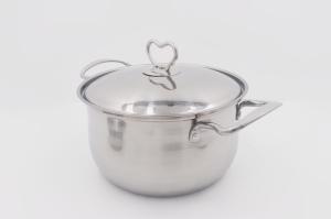 Wholesale 16+18cm Saucepans sets multi-functional boiling stockpot rolled edge stewpot with steel cover from china suppliers