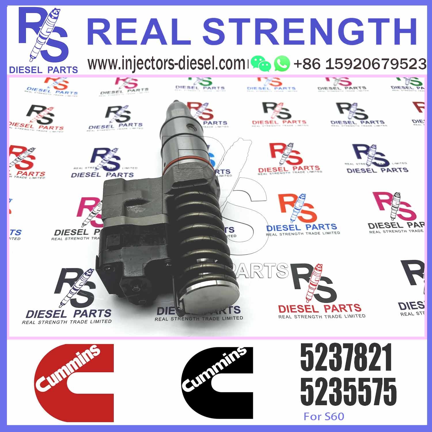 D-etroit 12.7L SERIES S60 N2 Common Rail Diesel Fuel Injector 5237820 5234775 5234785 5234935 5235605 5237045 5237821