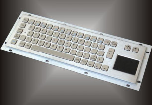 Rear Panel Mounting Industrial Computer Keyboard with 65 Keys and Touchpad