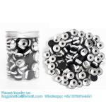 20mm Flip Top Caps Aluminum-Plastic Black Caps for Glass Vial Crimp Caps with