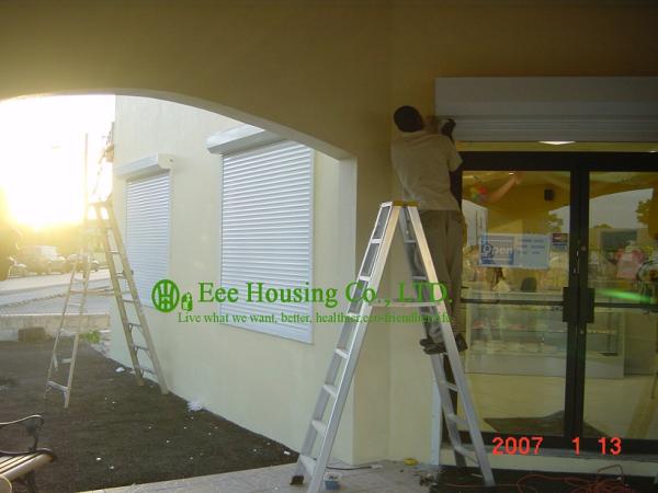 White Color Electric Aluminum Roller Shutter Window For Apartment,Sun and bad