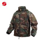 Soft Shell Jacket With Logo Military Outdoor Equipment Zipper Closure