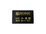 Steel Brass Matt Black Metal Business Cards With Laser Engrave Logo Name