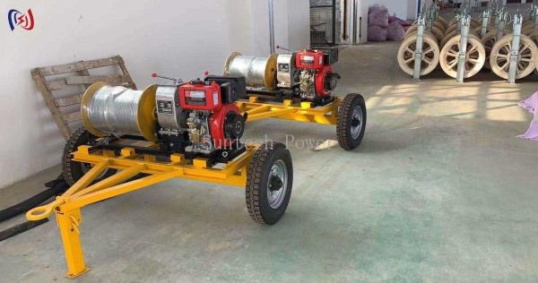 Customized Cable Reel Trailer Cable Drum Trailer High Load Bearing Capacity