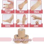 Self Adhesive Bandage Wrap, 6 Pack, Skin Colored, 2“ x 5 Yards, Cohesive