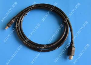 Wholesale Gold Plated High Speed HDMI Cable , Black Heavy Duty Round HDMI 1.4 Cable from china suppliers
