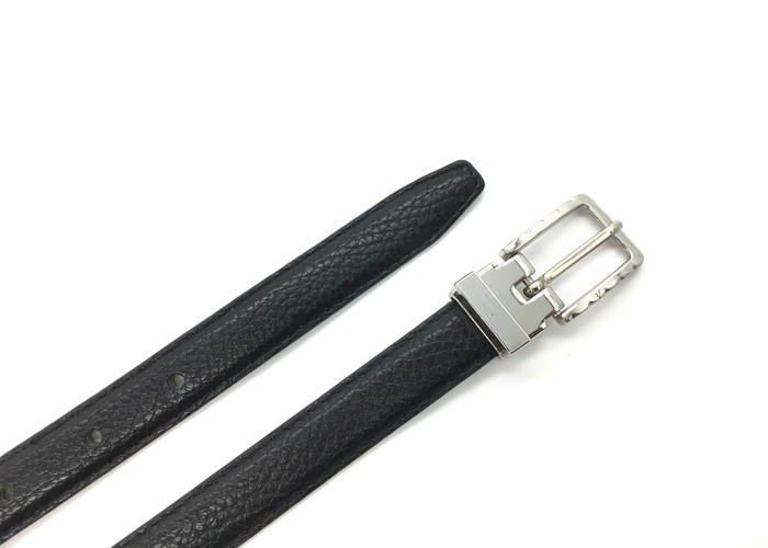 Pin Buckle Women's Fashion Leather Belts / Simple Leather Waist Belt For Dress Pants