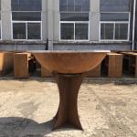 Rusty Surface Corten Steel BBQ Grill Outdoor Heavy Duty