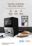 CUI/OUI Table Top Instant Coffee Vending Machine With Cup Dispenser
