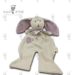 Wholesale Fashion Animal Scarf Stripe Plush Rabbit Baby Security Soothing Towel from china suppliers