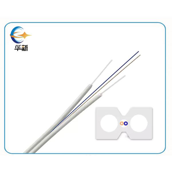 1 2 4 6 8 Core Optic Fibre Cable Indoor Fiber Optic Drop Cable With Steel Wire