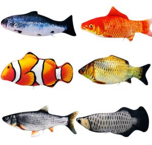 Wholesale Fish Simulation Animal Plush Toys Electric Fish Props Non Toxic from china suppliers