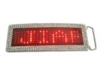 Blue color Scrolling LED message belt buckle