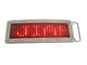 Wholesale Programmable LED message belt buckle in five colors from china suppliers