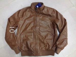 Wholesale 01 Men's pu fashion jacket coat stock from china suppliers