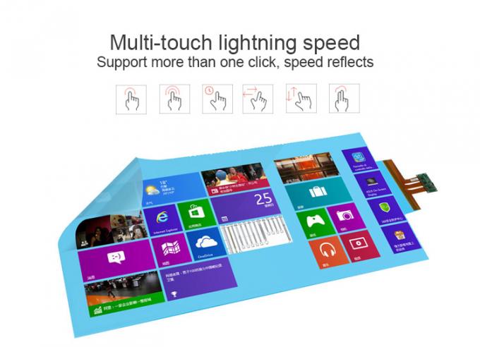 Interactive Capacitive Touch Foil Film PCAP Touch Screen Kiosk Transparent Nano Touch Wall For Window Shop