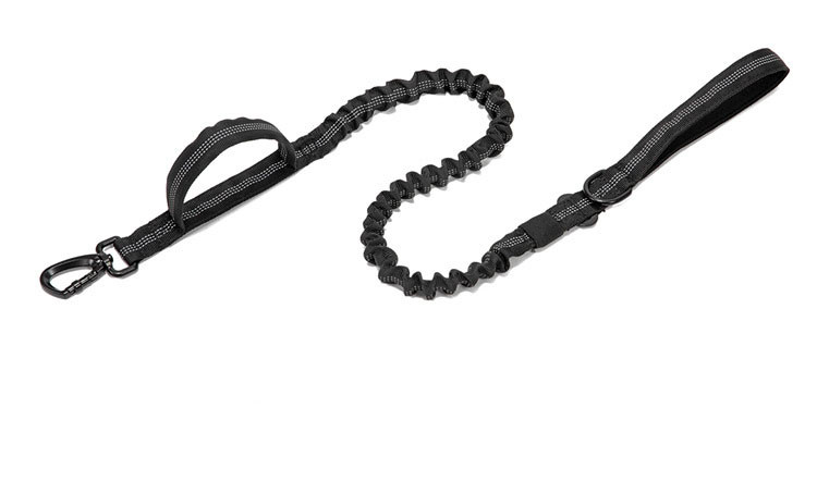 Pet Explosion Proof Reflective Leash Double Handle Nylon Tactical Dog Leash