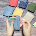 Fashion Style Tiding Women Custom Logo Color Saffiano Leather Card Holder Slim