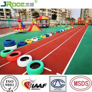 Wholesale 10mm Thickness EPDM Rubber Flooring 36 % Force Reduction , No Harm To Human Body from china suppliers