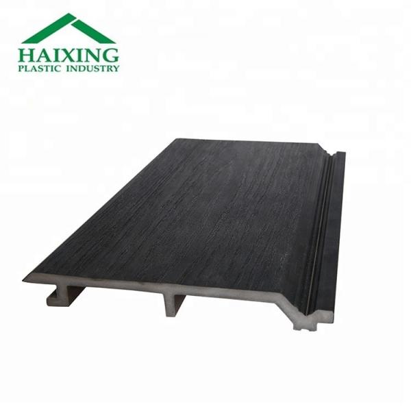 PVC Foam Grey Wood Plastic Composite House Wall Siding Panel for Outdoor