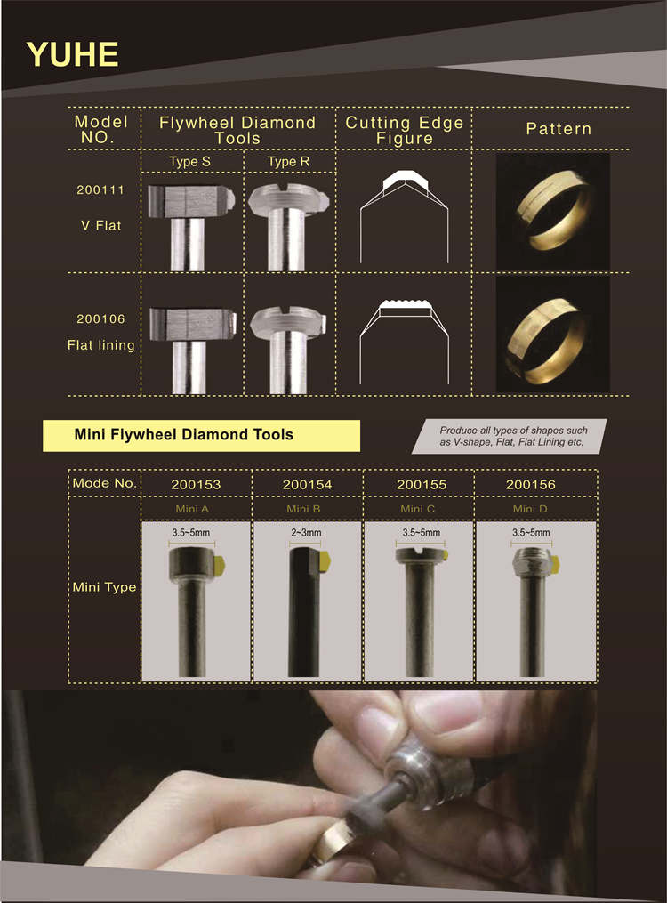 Round Head 80 Degree ND Flywheel Diamond Tools