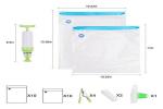 8" 11" Vacuum Food Saver Vacuum Sealer Bags Custom Size BPA Free With Zipper