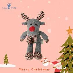 Wholesale Soft Christmas Deer Toys Comfortable PP Cotton Filling Cuddly Animal Toy from china suppliers