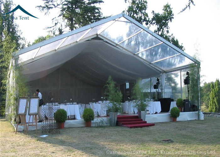 White Arabic Large Wedding Tents PVC Fabric For Outdoor Event