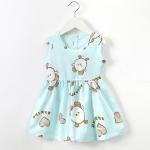 Summer Children Princess Cotton Silk Dress Thin Nightdress Off Shoulder