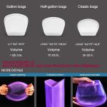 Silicone Bag Quart Reusable Food Storage Bags Freezer Sous Vide Container Oven