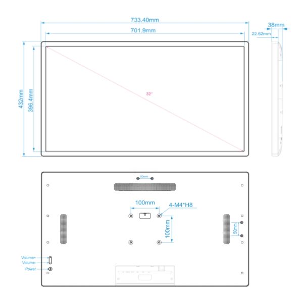 NW2499T RK3576 digital wall calendar smart touch screen calender electronic calendar smart calendar family