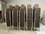 Stackable Hotel Banquet Chair Iron Aluminum Powder Coating Finish Tyrone Chair