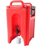Red 20L Insulated Hot Drink Dispenser Scratch Resistant
