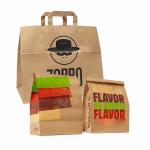 Brown Kraft Reusable Paper Greaseproof Wax Sandwich Bags Oem
