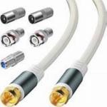 100 Meters High Voltage Coaxial Cable for Frequency Range 0-3 GHz with PVC