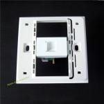Pure White ETH Phone Socket Wall Panel Connector Lowest Cost For Home Socket