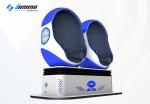 White Blue Color Virtual Reality Simulator Coin Operated / 9D Egg Chair