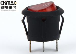 Wholesale Waterproof Oval Rocker Switch , 3 Pin Rocker Switch Red Light 16A 125VAC from china suppliers