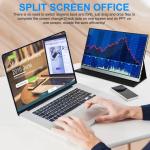 17.3 inch 4K Portable Touch Monitor UHD USB-C IPS 500 Nits Brightness Dual