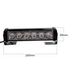 Police DRL 24V 960lm LED Strobe Warning Lights Hazard Flashing