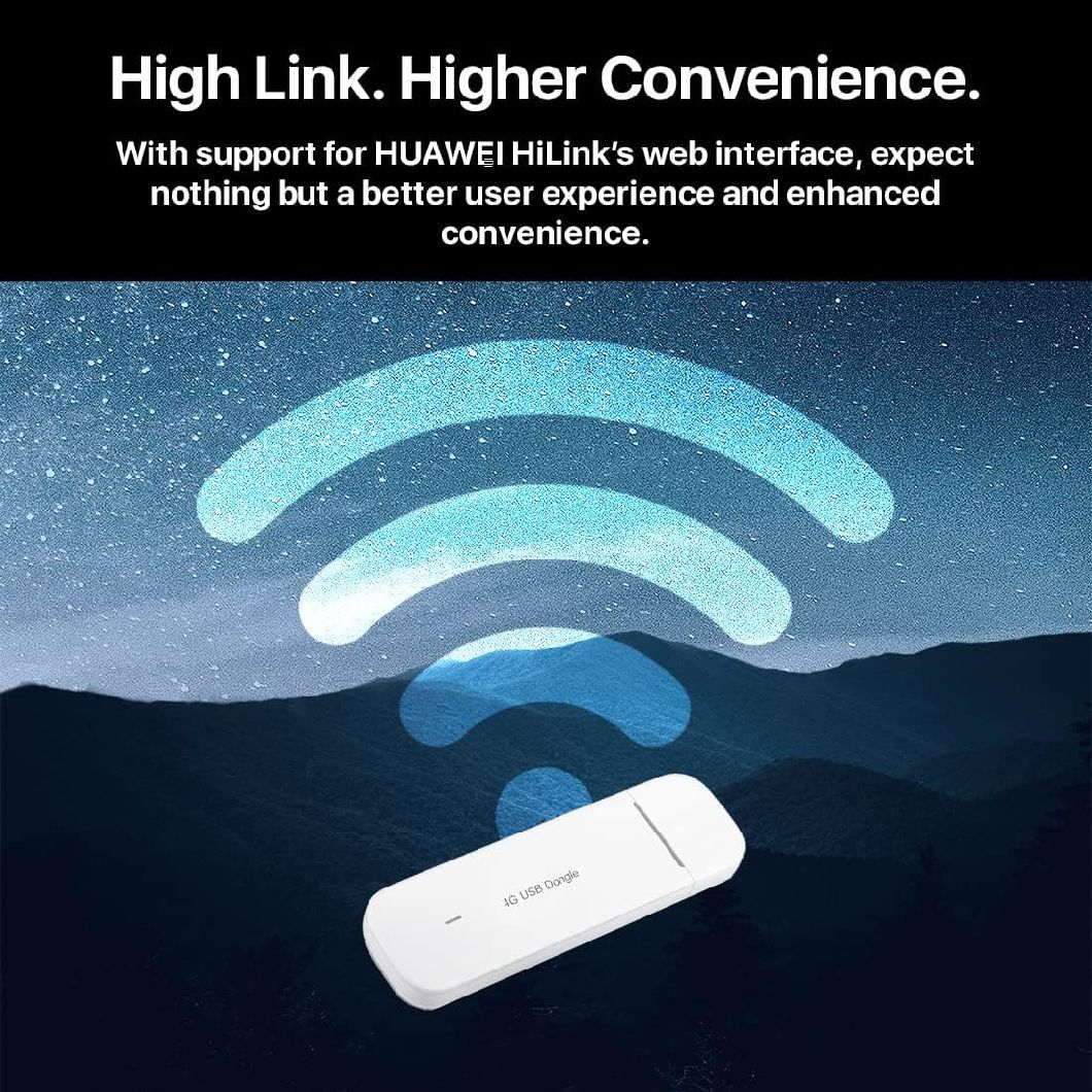 Huawei E3372-325 LTE/4G 150 Mbps, Low Cost USB Mobile Broadband Dongle, Unlocked to Any Network (White)