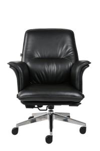 Wholesale Middle Back Office Revolving Chair , DIOUS TUV Black Leather Desk Chair from china suppliers