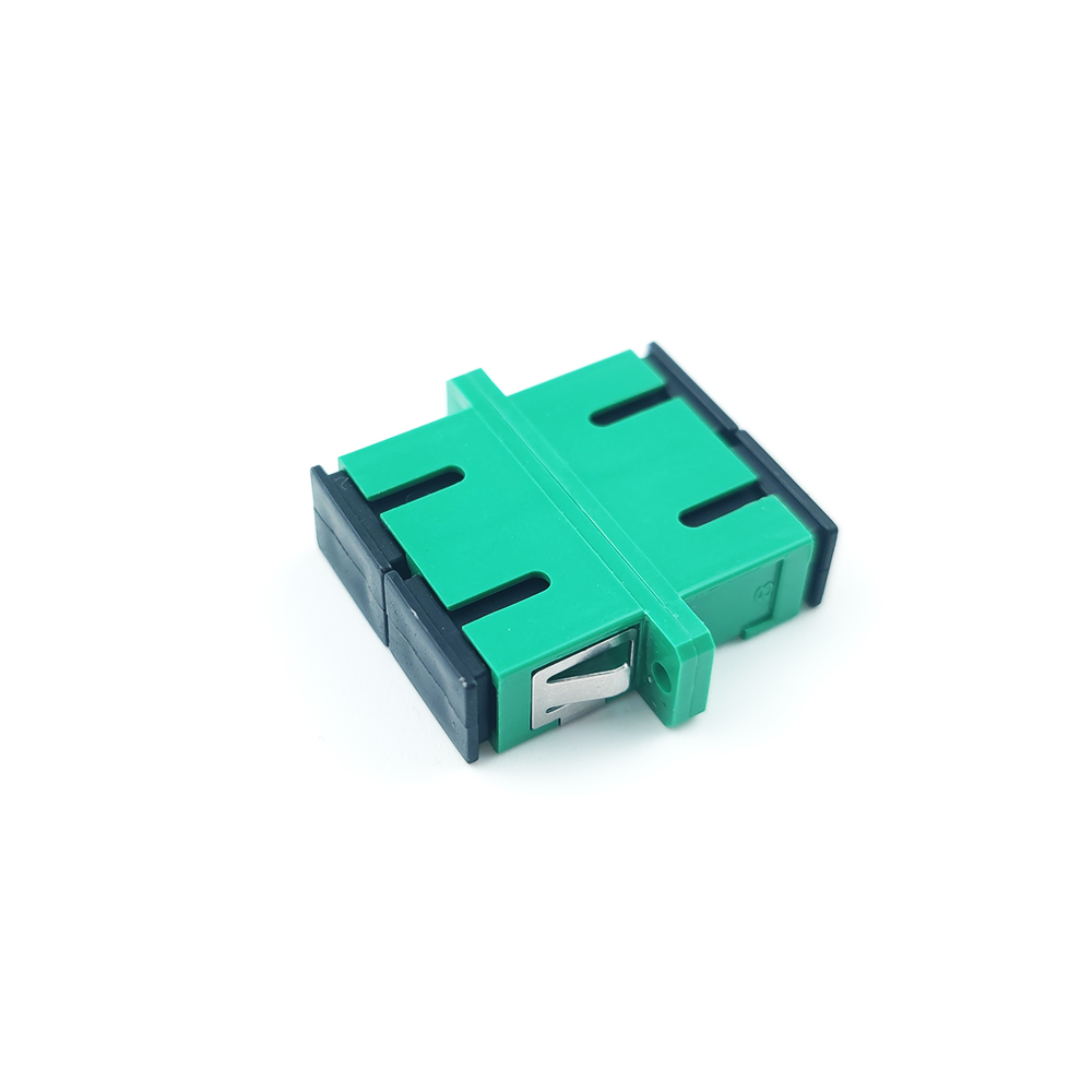 Optical Fiber Active Connection Simplified Eared Dustproof SC Simplex Coupler with APC