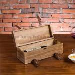 Recyclable Wine Bottle Box Environmental Protection Wooden Gift Wine Carrier Box