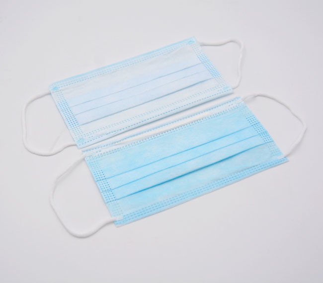Non Sterile 3 Ply Non Woven Face Mask Blue Color High Bacteria Filtration Efficiency