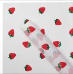 Wholesale of foreign trade brushed strawberry matte waterproof flower wrapping