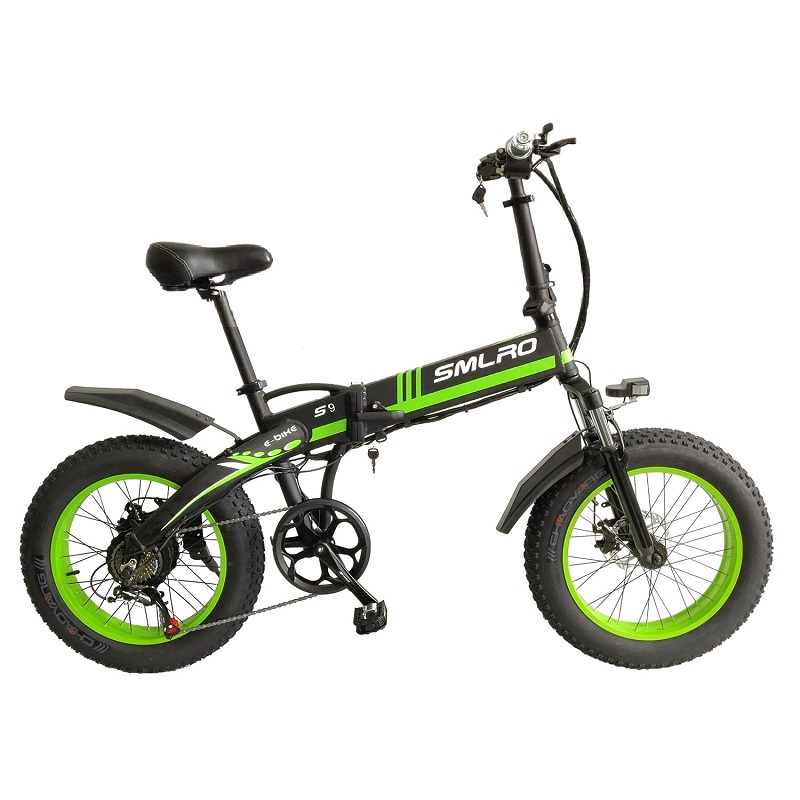 Smlro S9 20 Inch Fat Tire Folding Electric Bike With 500W 10.4AH Battery