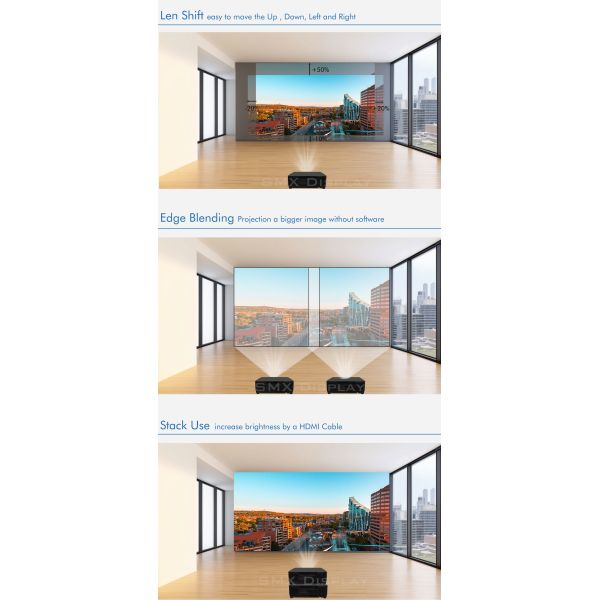 12000 Lumen 3LCD Laser Projector WUXGA 1920 X 1200 Long-lasting For Sharp, Detailed Images