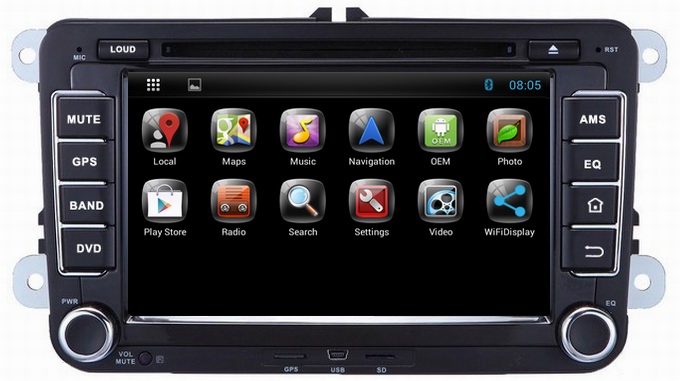 Ouchuangbo Car DVD Radio Player Volkswagen Tiguan/Touran /Polo Capacitive Screen Android 4.2 System OCB-7008C